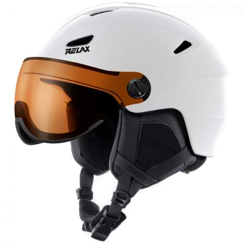 Relax lyžařská helma Stealth bílá M