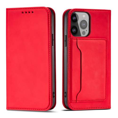 MG Magnet Card knížkové kožené pouzdro na Samsung Galaxy A23 5G červené