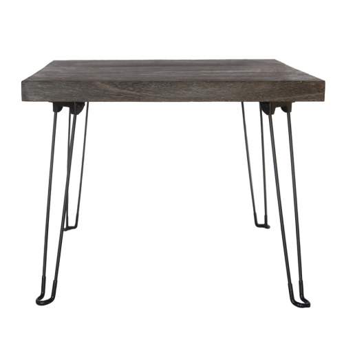 StarDeco Odkládací stolek Pavlovnie šedé dřevo, 54 x 28 cm