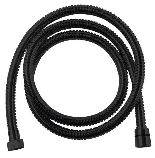 Sapho POWERFLEX Opletená sprchová hadice, 150cm, černá mat, FLEX156