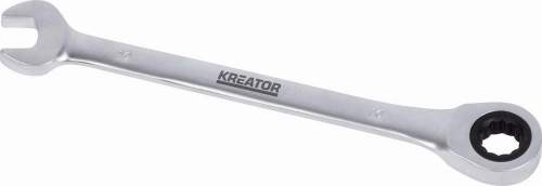 KREATOR KRT501308 Oboustranný klíč očko-ráčna/otevřený 15 - 207mm