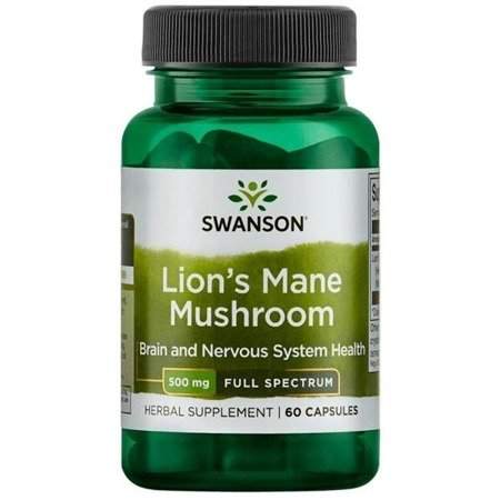 Swanson Lion's Mane Mushroom 60 ks 500 mg