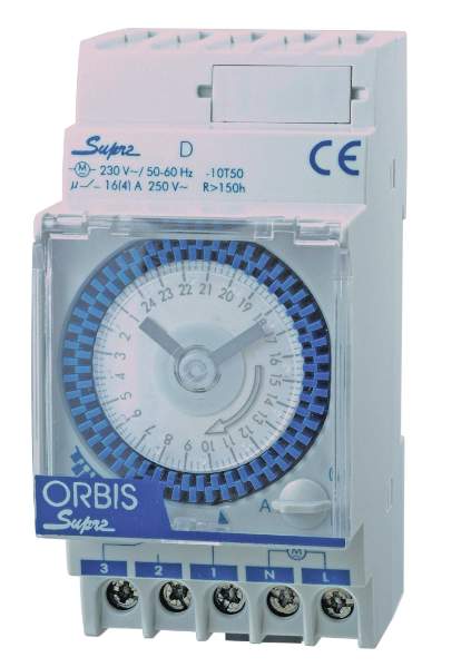 Eleman 1000818 SUPRA D Analog. sp. hodiny, denní, rez. 0 hod, 50/60Hz