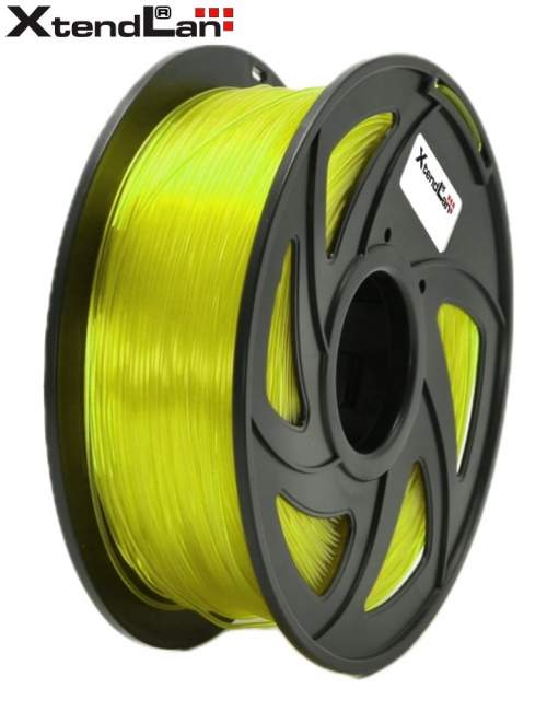 XtendLAN tisková struna (filament), PLA, 1,75mm, 1kg, průhledný 3DF-PLA1.75-TYL 1kg
