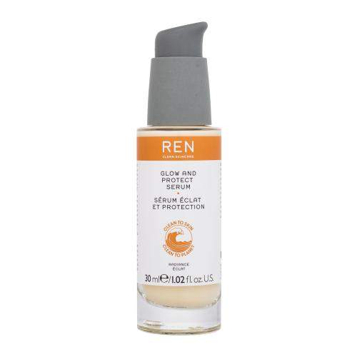 REN Clean Skincare Radiance Glow And Protect Serum antioxidační a rozjasňující pleťové sérum 30 ml