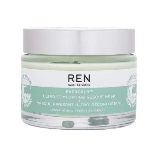 REN Clean Skincare Evercalm Ultra Comforting Rescue zklidňující a hydratační maska pro citlivou pleť 50 ml
