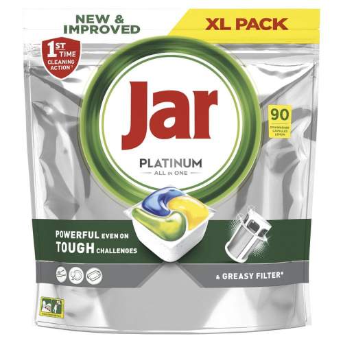 JAR Tablety do myčky Platinum All-in-One Yellow 90 ks
