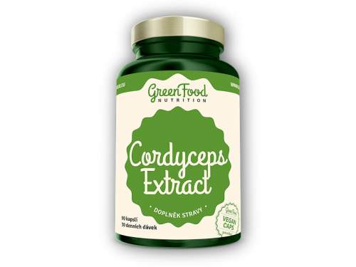 GreenFood Nutrition Cordyceps extract 90 vegan kapslí