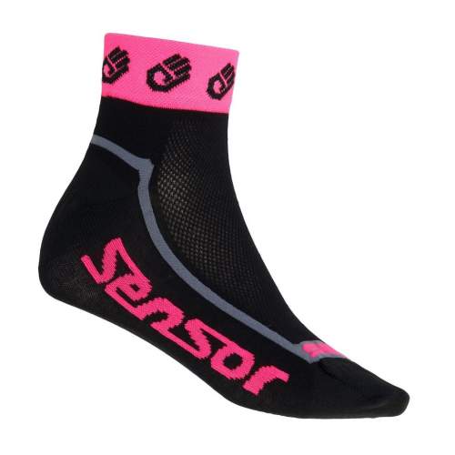 Ponožky SENSOR Race Lite Ručičky reflex růžová L (9-11 UK)
