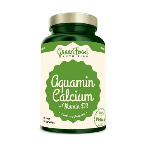 GreenFood Nutrition Nutrition Aquamin + Vitamín D3 60 kapslí