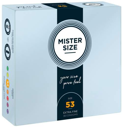 Mister Size 53mm pack of 36 kondomy Mister Size