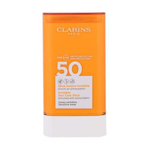 Clarins Sun Care Invisible SPF50 opalovací tyčinka na citlivé oblasti obličeje 17 g