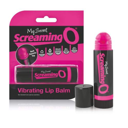 My Secret Screaming O Vibrating Lip Balm vibrátor ve tvaru rtěnky pink-černý