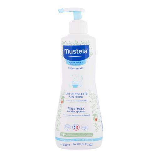 Mustela Bébé No Rinse Cleansing Milk čisticí tělové mléko pro dětskou pokožku od narození 500 ml
