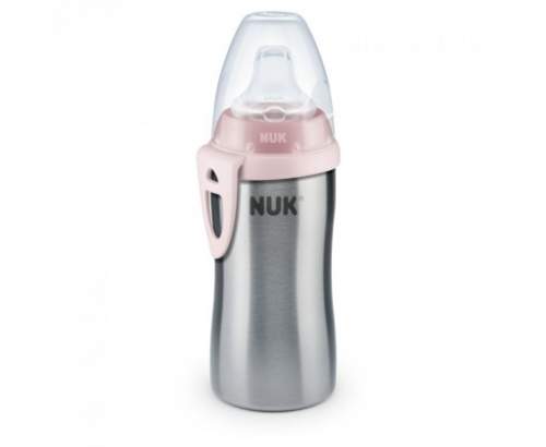 NUK láhev Active Cup nerez 215 ml růžová