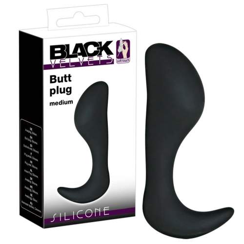 Black Velvet medium silikonový anální hák