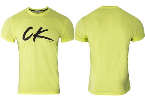 Calvin Klein Pánské tričko KM0KM00467-ZAA zelená