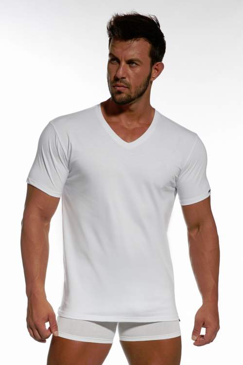 CORNETTE Pánské tričko AUTHENTIC 201NEW - Bílá 3XL