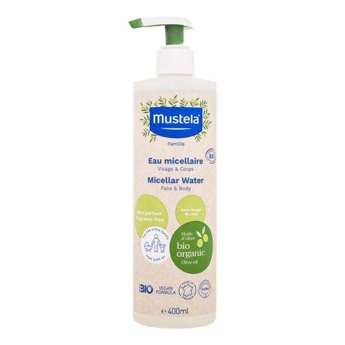 Mustela Bio Micellar Water 400 ml organická micelární voda pro čištění dětské pokožky pro děti