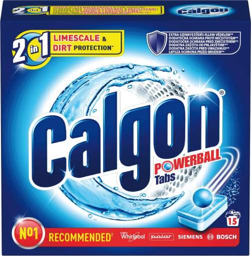 Calgon 2v1 Powerball tablety 15 ks