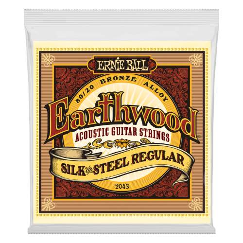 Ernie Ball 2043 Earthwood Silk and Steel Regular - .013 - .056