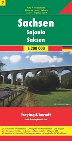 Sachsen, Saxony Sasko 1:200T automapa