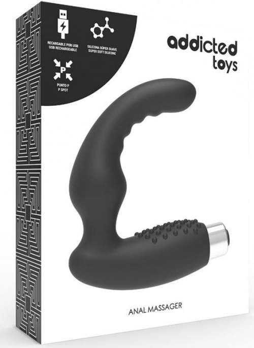 Addicted Toys Prostate Anal Vibrator #2 černý nabíjecí masér prostaty
