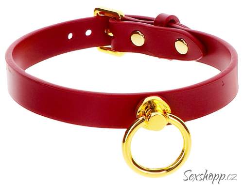 Taboom O-Ring Collar červený obojek z umělé kůže