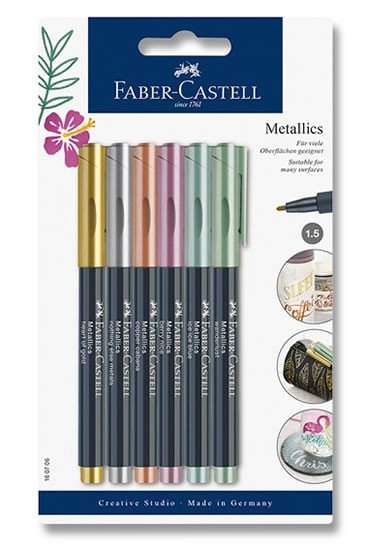 Popisovač Faber-Castell Metallics - 2 barvy
