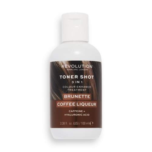 Revolution Haircare Oživující barva pro hnědé vlasy Brunette Coffee Liquer Toner Shot 100 ml