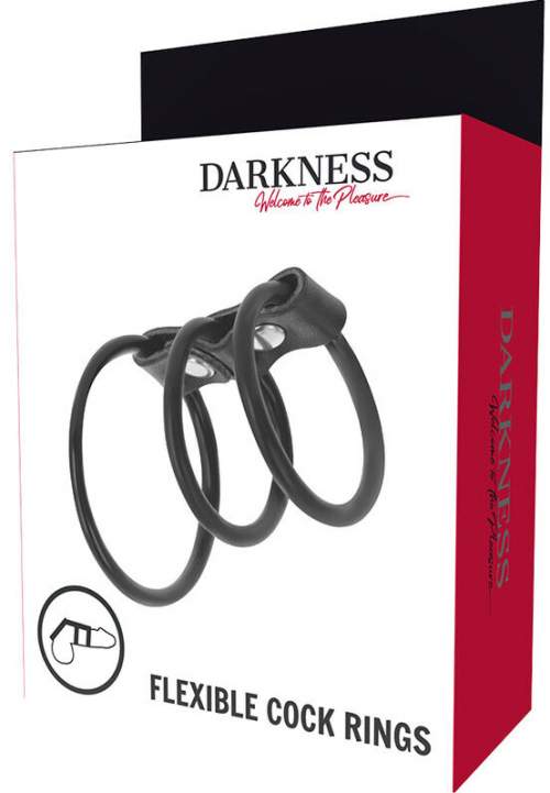 Darkness Triple Cock Ring Set