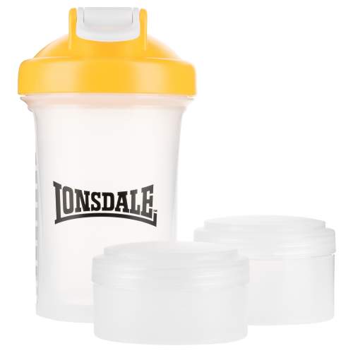 Lonsdale Drinking bottle shaker with two containers