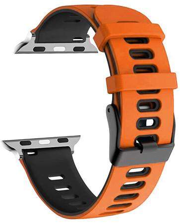 4wrist Silikonový řemínek pro Apple Watch Orange 42/44/45 mm