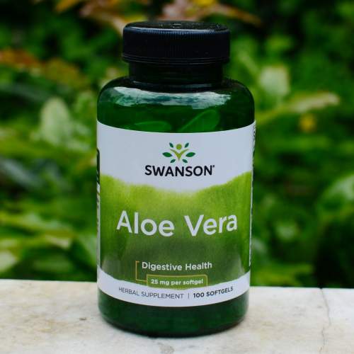 Swanson Aloe Vera 100 ks, gelové tablety, 25 mg