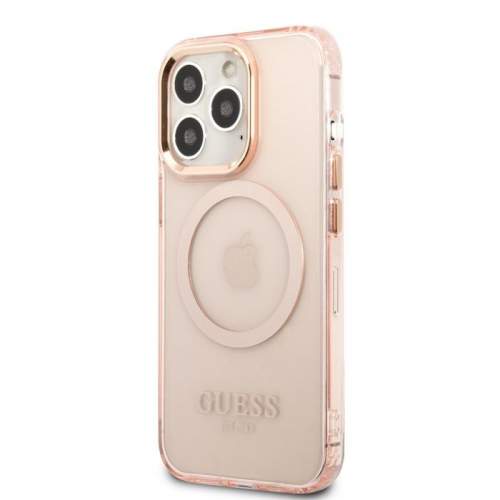 Guess Translucent MagSafe pro iPhone 13 Pro Max Pink