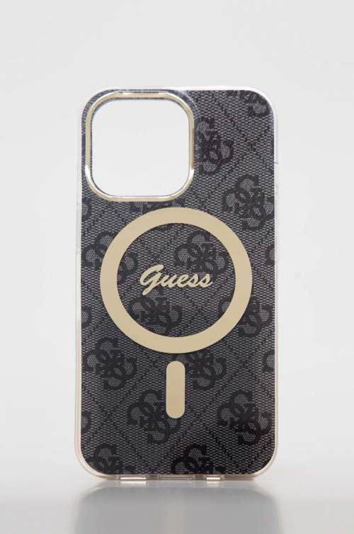 Guess GUBPP13LH4EACSK + bezdrátová nabíječka Apple iPhone 13 Pro černé 4G Print MagSafe