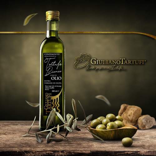 Giuliano Tartufi Extra panenský olivový olej s bílým lanýžem - 250ml (OLB250 - Lanýžový Olej)