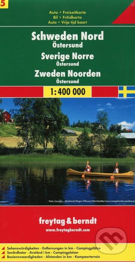 Schweden Nord-Östersund/Švédsko-sever 1:400T/automapa