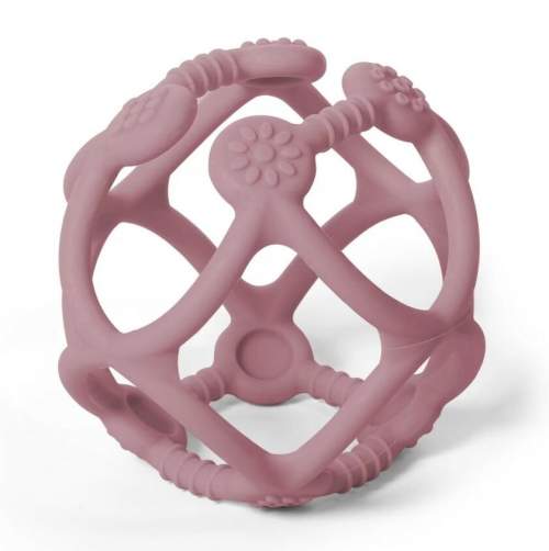 BabyOno Kousátko silikonová Ortho míček 0m + pink
