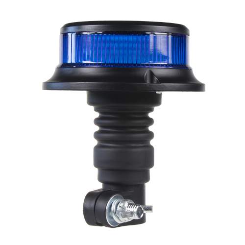 LED maják 12-24V modrý na držák ECE R65