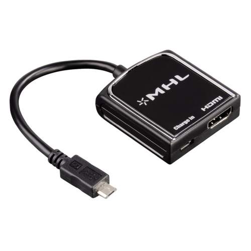Hama MHL adaptér (micro USB vidlice – HDMI zásuvka), aktivní 54510