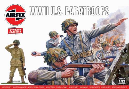Airfix Classic Kit VINTAGE figurky A02711V - WWII U.S. Paratroops (1:32)