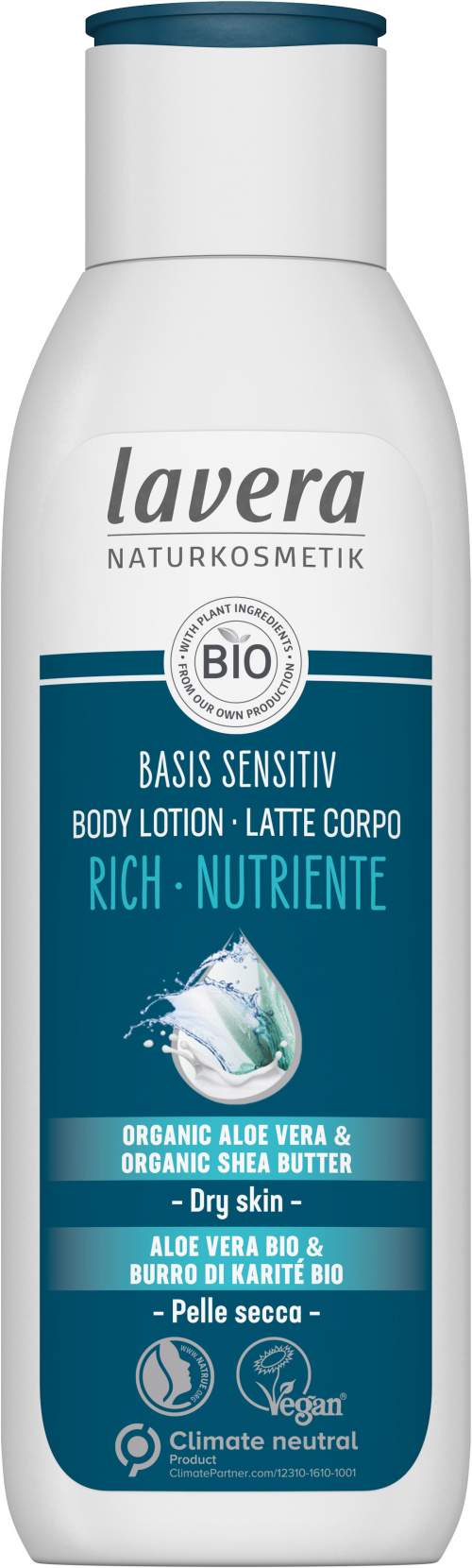 Lavera Basis Extra vyživující tělové mléko 250 ml