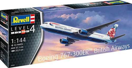 Revell Plastic Modelkit letadlo 03862 - Boeing 767-300ER (British Airways Chelsea Rose) (1:144)