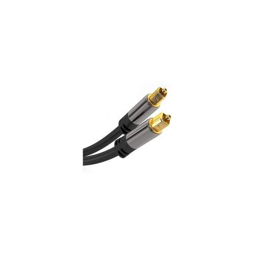 PremiumCord Kabel Toslink M/M, OD: 6mm, Gold 3m kjtos6-3