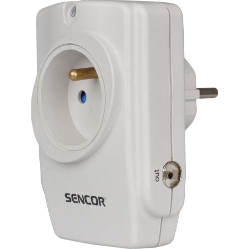 Sencor přepěťová ochrana, 1 zásuvka, bílá 50001675