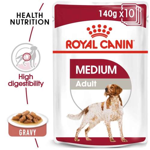 Royal Canin Medium Adult - kapsička pro dospělé střední psy - 10x140g
