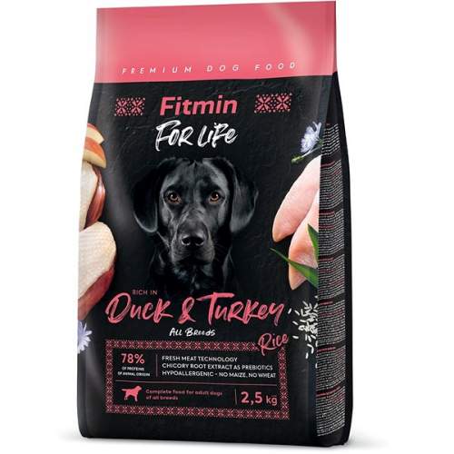 Fitmin For Life Dog Duck & Turkey 2,5 kg