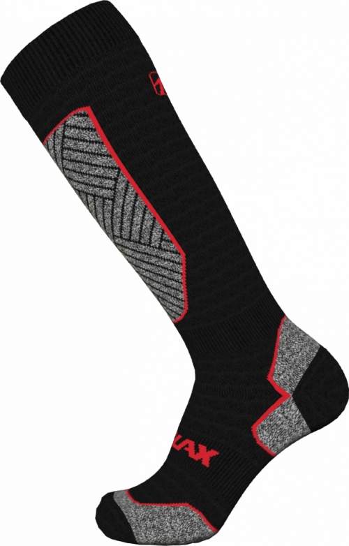 Relax Alpine Lyžařské ponožky - merino RSO31 černá/červená 43 - 46