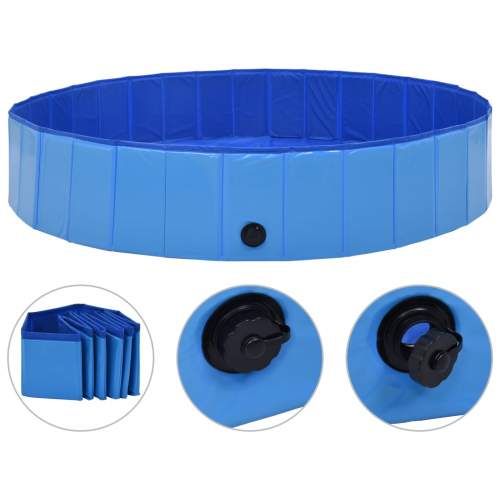 Shumee Bazén skládací modrý PVC 160 × 30 cm